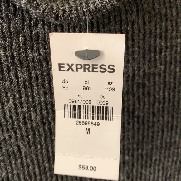 EXPRESS Puff Sleeves Ribbed Sweater - Picture 4 of 6